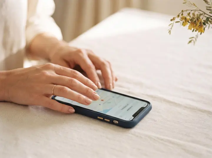 Entering property details on a phone